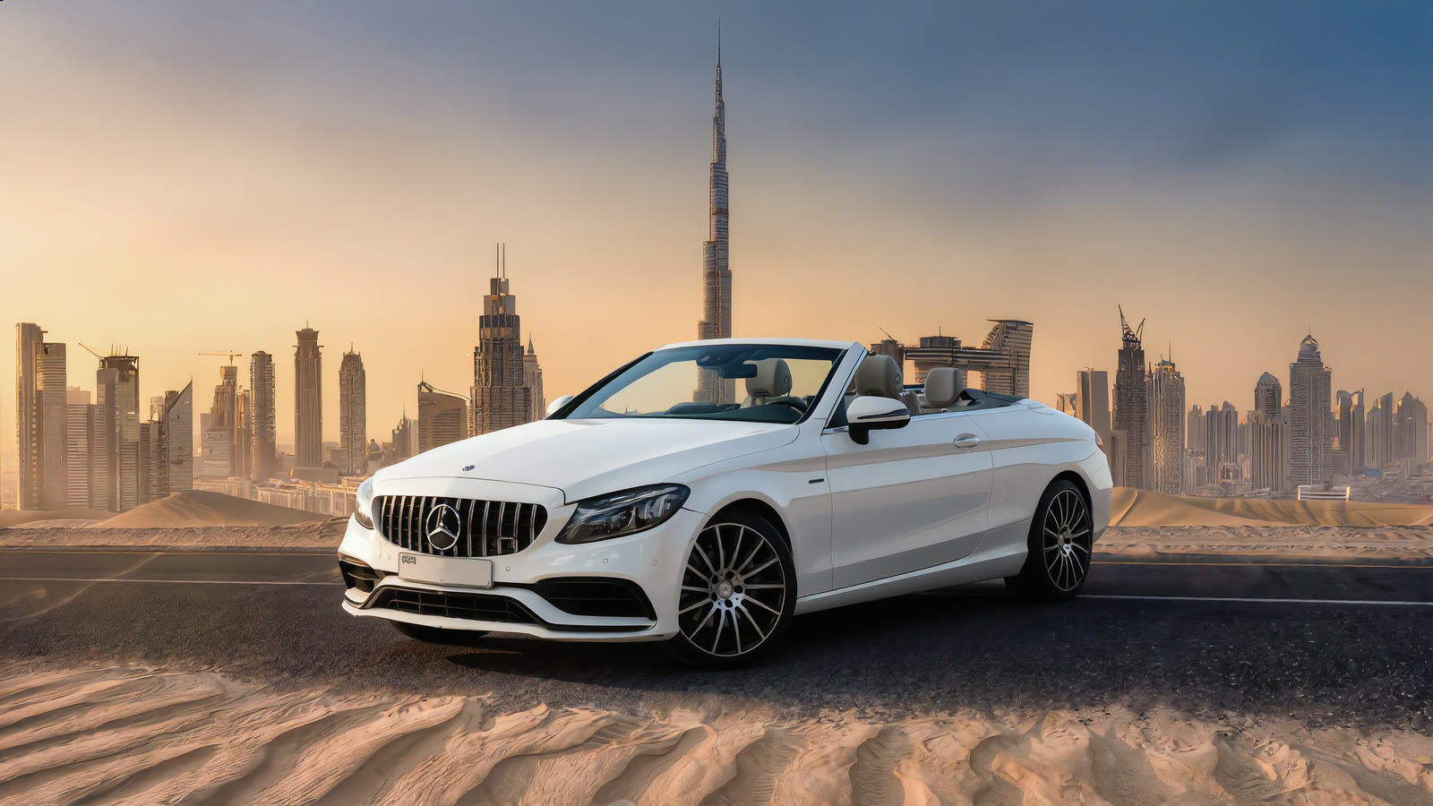Mercedes-Benz C300 Convertible available to rent in Dubai